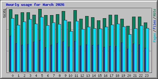 Hourly usage for March 2026